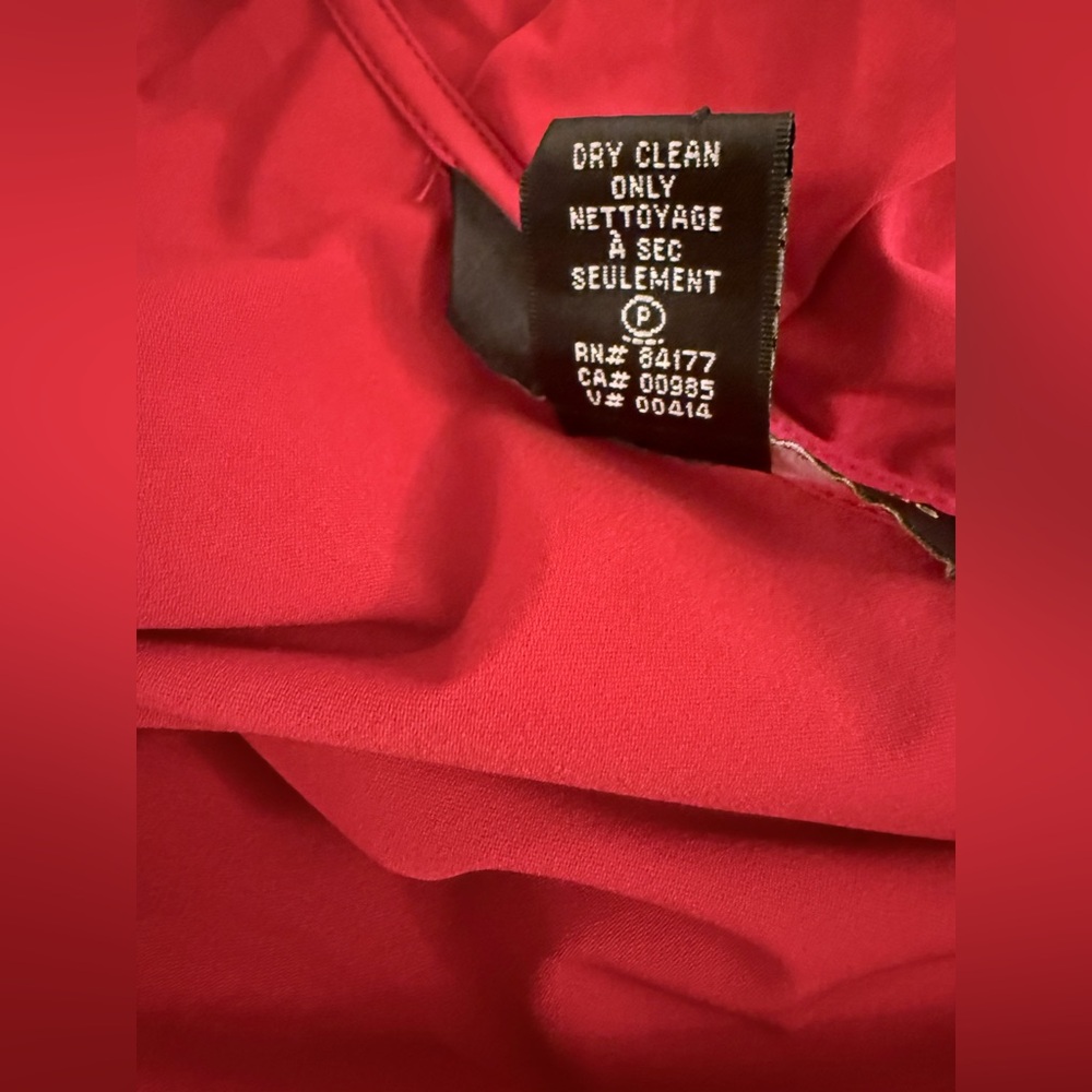 Diane Von Furstenberg Red Ruffle Wrap Dress - Picture 6 of 6
